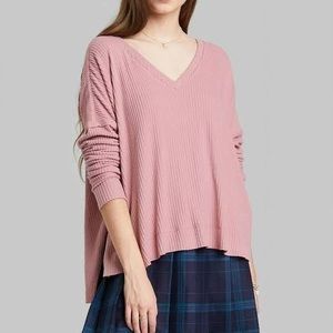 NWT Wild Fable Lightweight Long Sleeve Top